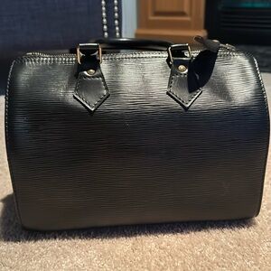 Louis Vuitton Epi Speedy Black Satchel